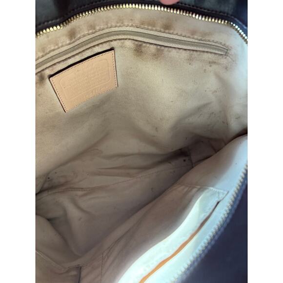 Coach Peyton Brown Leather Tote Shoulder Bag F27349 - Picture 6 of 8